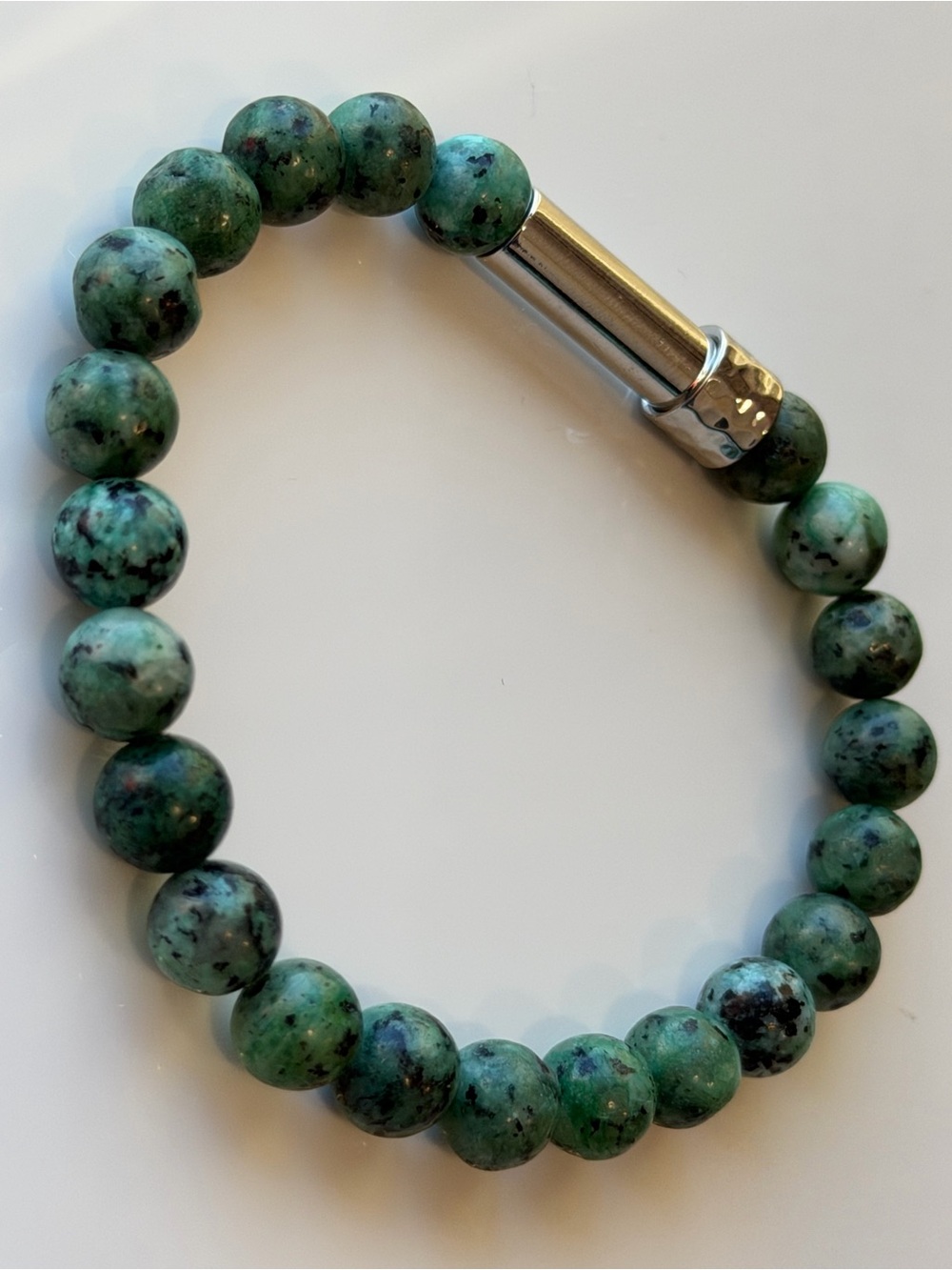 African Turquoise Jasper Beaded Stretch Bracelet